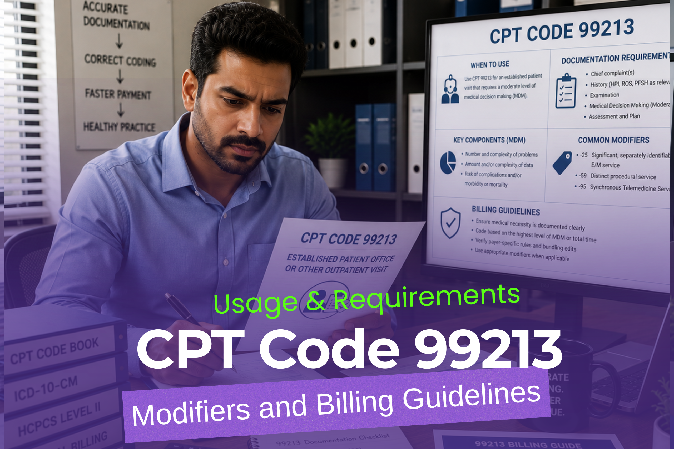 CPT Code 99213: When to Use It, Documentation Requirements, Modifiers, and Billing Guidelines